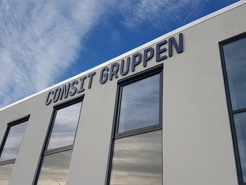 Facade med Consit Gruppen logo