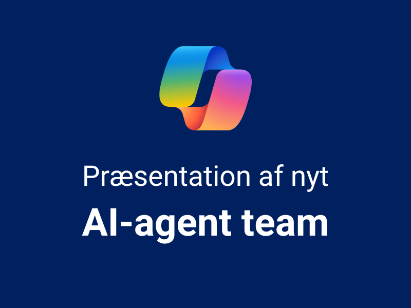 Pressemeddelelse - Nyt AI-agent team skal levere innovative agentbaserede løsninger